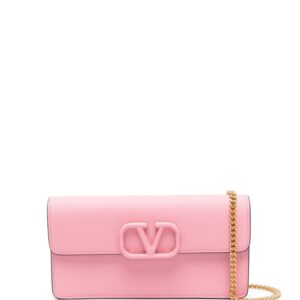 Valentino Garavani VLogo Signature leather clutch bag