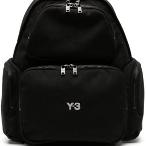 Y-3 logo-embroidered padded backpack