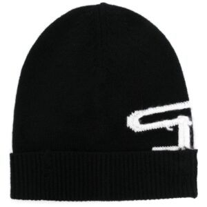Diesel K-Peel logo-intarsia beanie