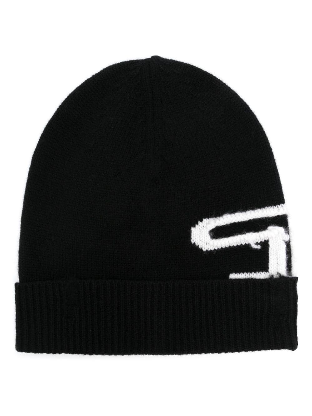 Diesel K-Peel logo-intarsia beanie