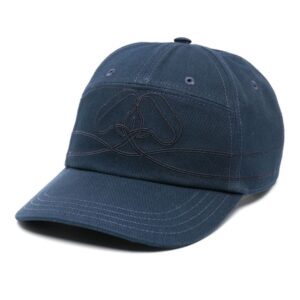 Alexander McQueen Seal-embroidered cotton baseball cap