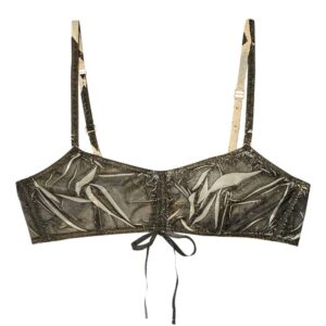 Maison Margiela  graphic-print bow-detail bra