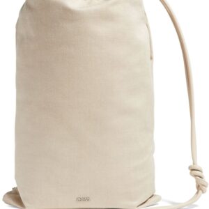 Zegna drawstring-fastening linen backpack