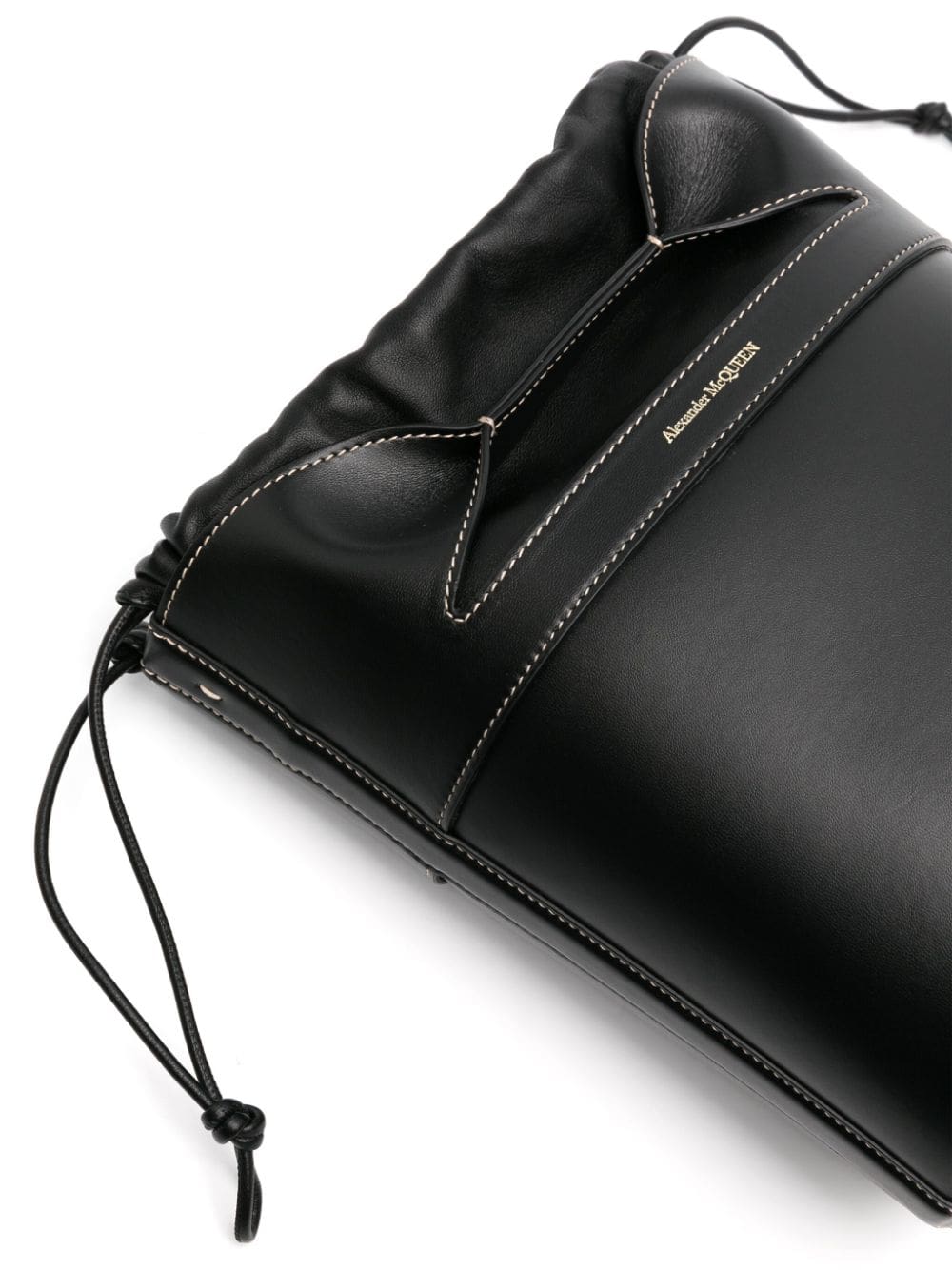 Alexander McQueen logo-stamp leather bucket bag - Image 4