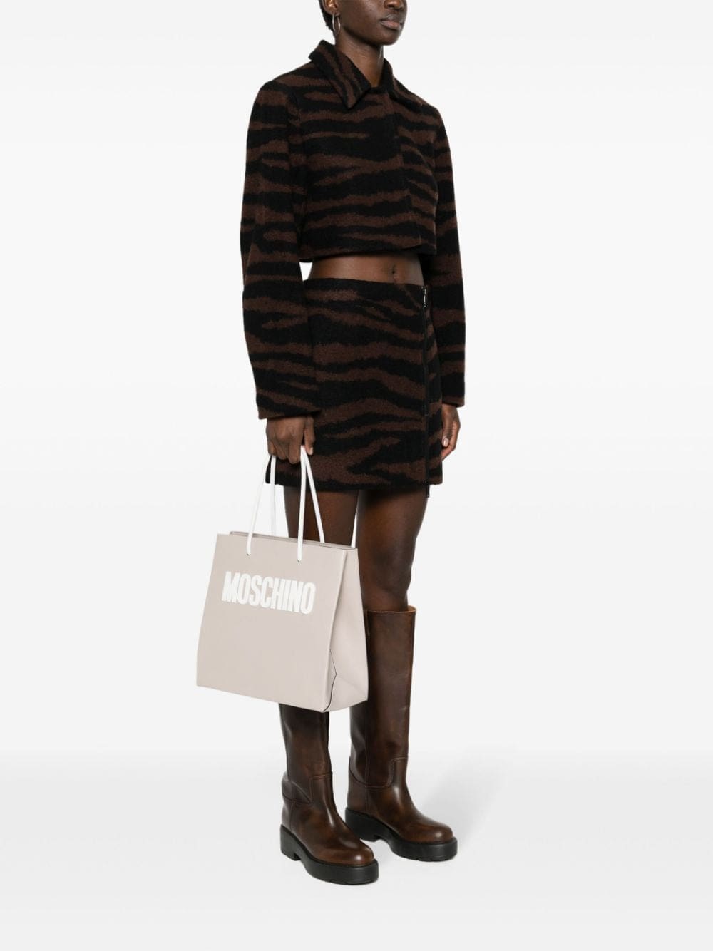 Moschino raised logo tote bag - Image 2