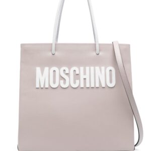 Moschino raised logo tote bag