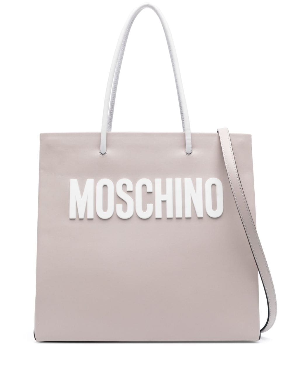 Moschino raised logo tote bag