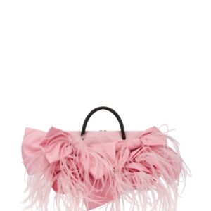 Moschino feather-embellished tote bag