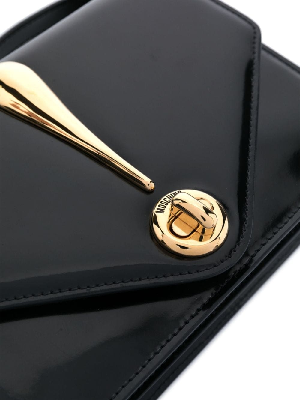 Moschino logo-plaque shoulder bag - Image 4