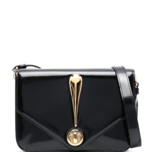 Moschino logo-plaque shoulder bag