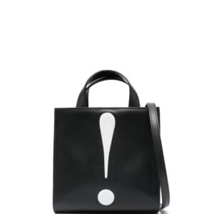 Moschino exclamation point tote bag