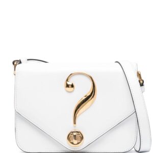 Moschino interrogation point-plaque shoulder bag