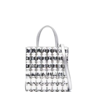 Moschino gem-embellished tote bag