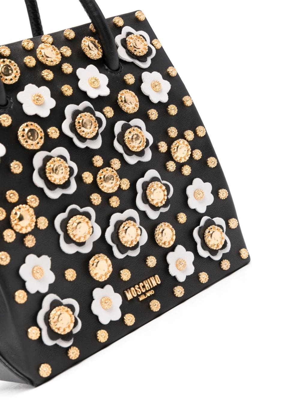 Moschino floral stud-detailing tote bag - Image 4