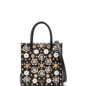 Moschino floral stud-detailing tote bag