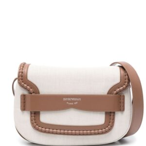 Emporio Armani medium debossed-logo shoulder bag