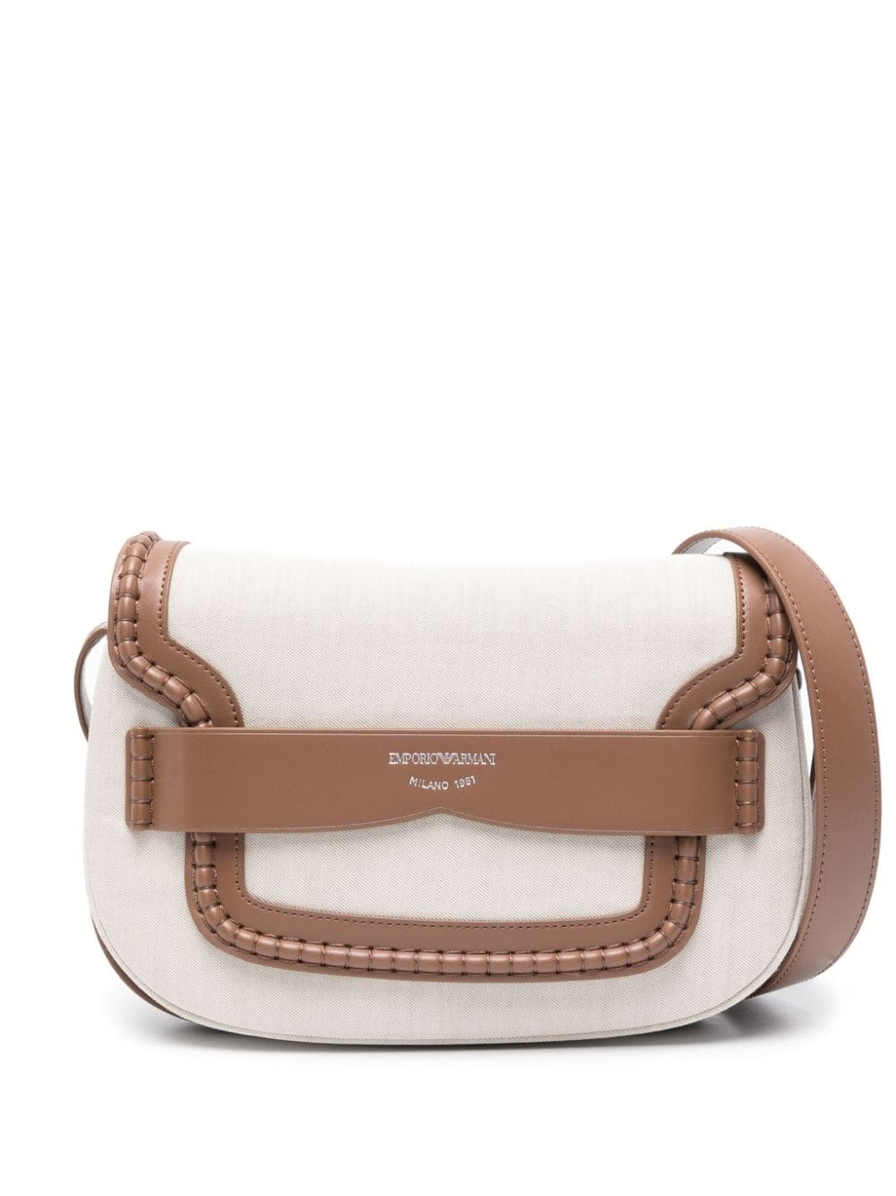Emporio Armani medium debossed-logo shoulder bag
