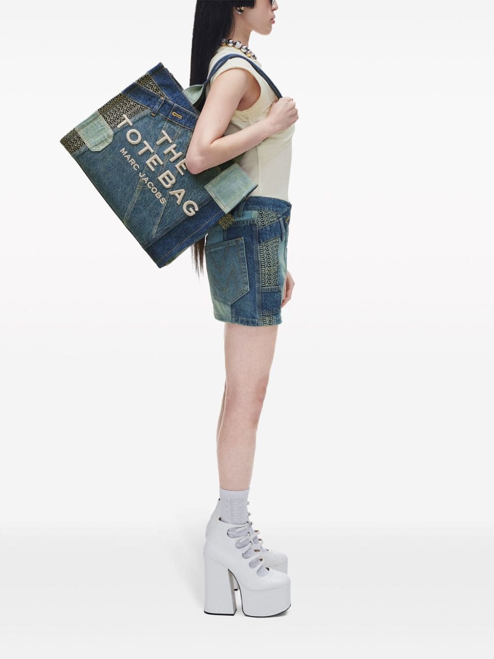 Marc Jacobs The Large Deconstructed Denim Tote bag - Image 2