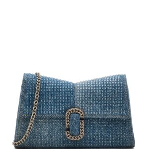 Marc Jacobs The Crystal Denim St. Marc Chain wallet