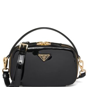 Prada Odette patent leather tote bag