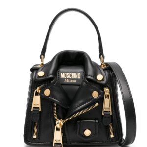 Moschino Biker leather tote bag