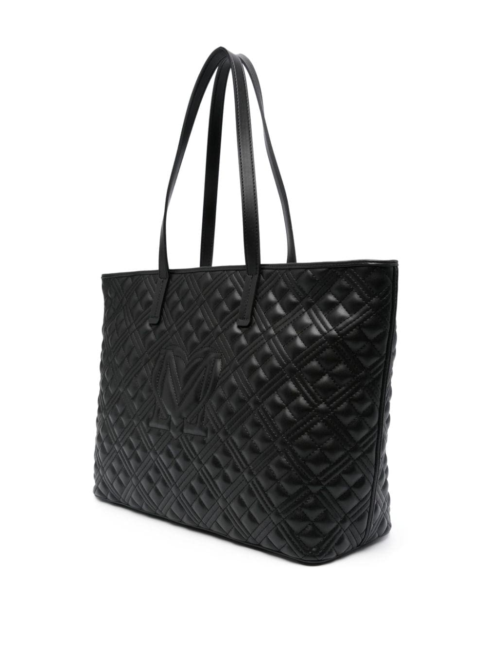 Love Moschino logo-lettering quilted tote bag - Image 3