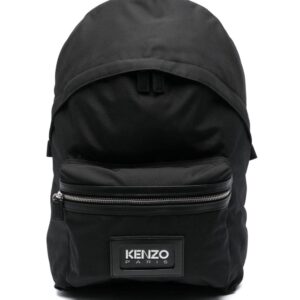 Kenzo logo-patch canvas backpack