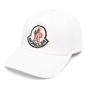 Moncler logo-appliqué cotton cap