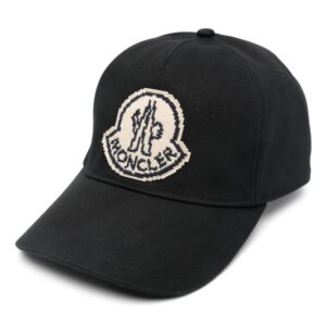 Moncler logo-appliqué cotton cap