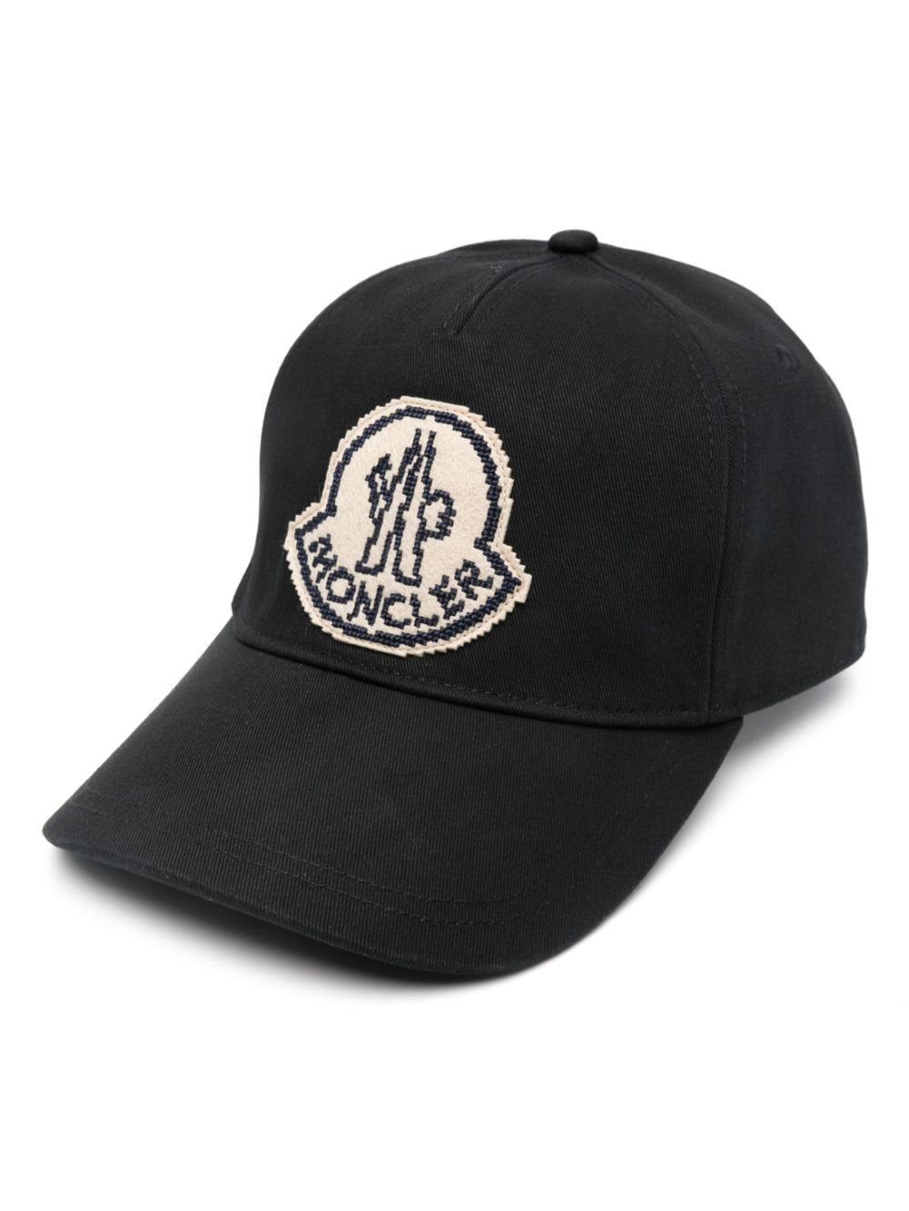 Moncler logo-appliqué cotton cap