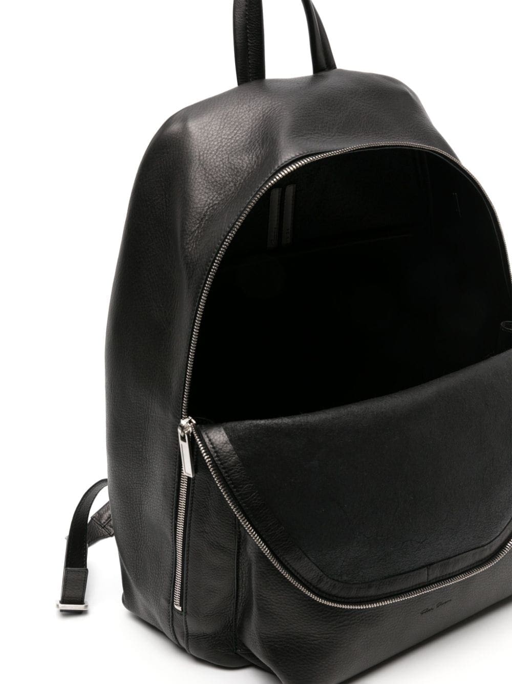 Rick Owens grained leather laptop backpack - Image 2