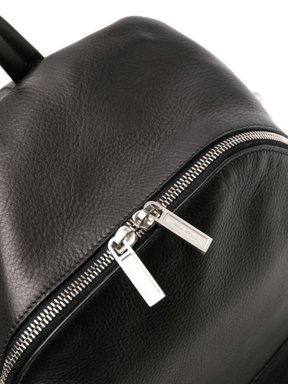 Rick Owens grained leather laptop backpack - Image 3