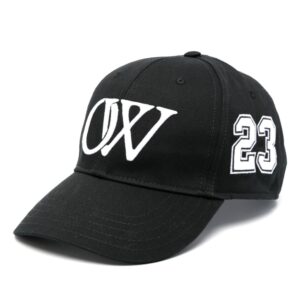 Off-White logo-embroidered cotton baseball cap