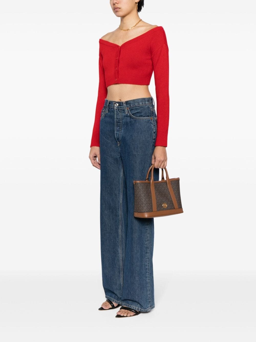 Michael Kors small Luisa leather satchel bag - Image 2