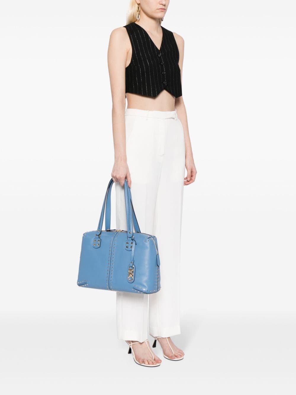 Michael Michael Kors large Astor leather shoulder bag - Image 2