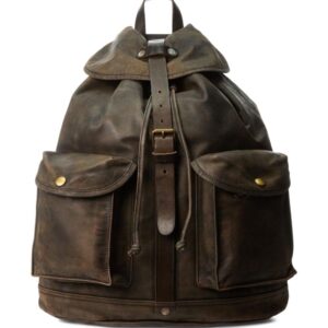 Ralph Lauren RRL distressed leather rucksack