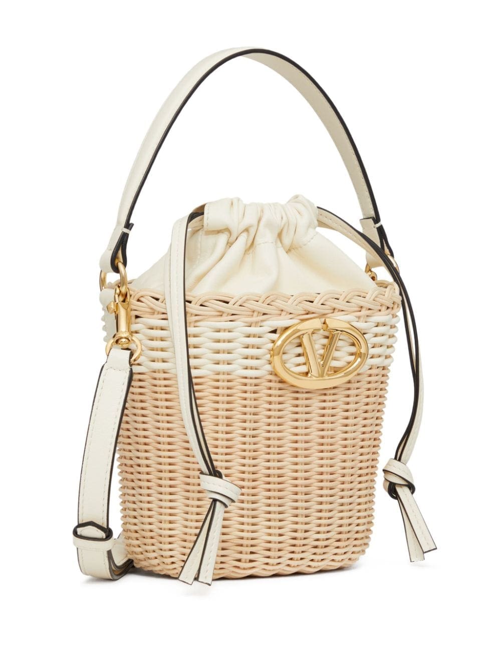 Valentino Garavani VLogo Signature wicker bucket bag - Image 4