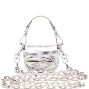 Diesel 1dr Xxs metallic-leather shoulder bag