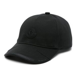Moncler logo-patch cotton cap