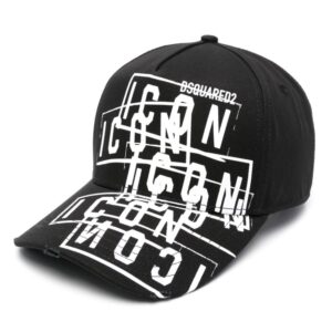 DSQUARED2 logo-print cotton cap