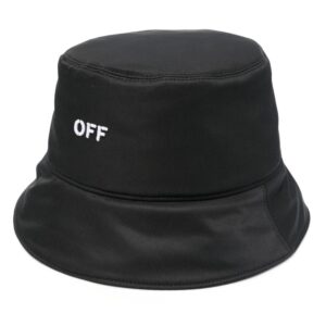 Off-White logo-embroidered bucket hat