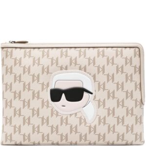 Karl Lagerfeld large K/Ikonik 2.0 clutch bag