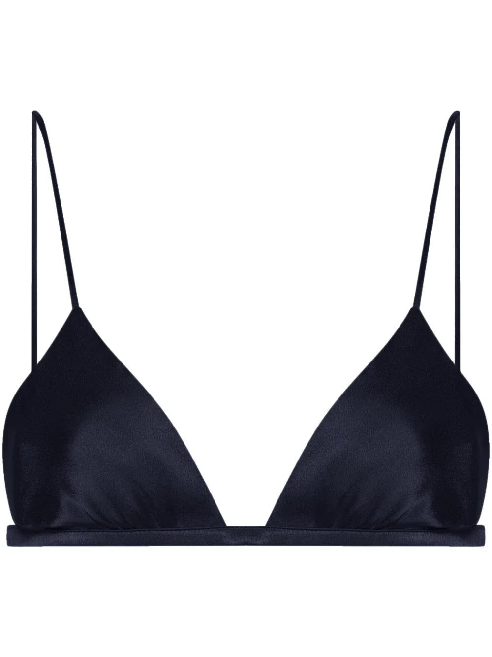 Alberta Ferretti satin triangle bralette