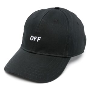 Off-White logo-embroidered cotton baseball cap