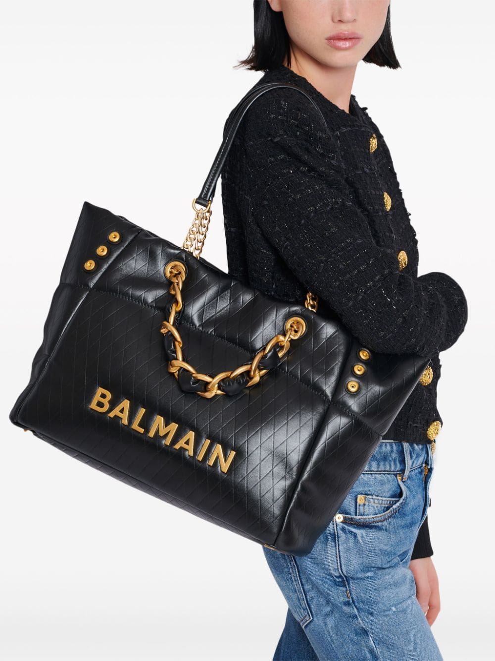 Balmain 1945 Soft tote bag - Image 3
