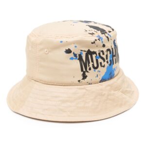 Moschino logo-print bucket hat