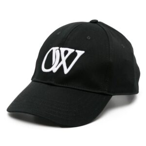 Off-White logo-embroidered cotton baseball cap