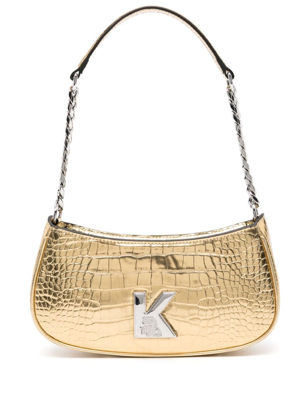 Karl Lagerfeld K/Kameo metallic shoulder bag