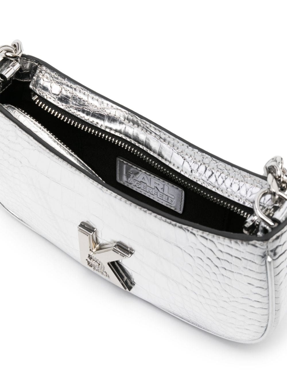 Karl Lagerfeld K/Kameo metallic shoulder bag - Image 5