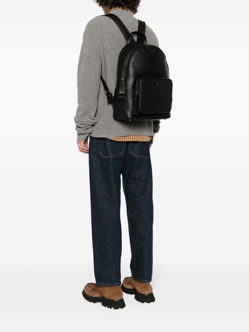 Doucal's grained-leather backpack - Image 2